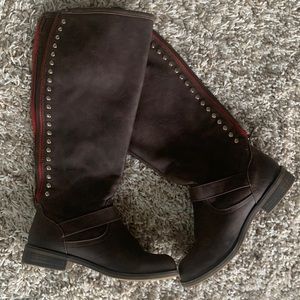 Candies Brown Riding Boots